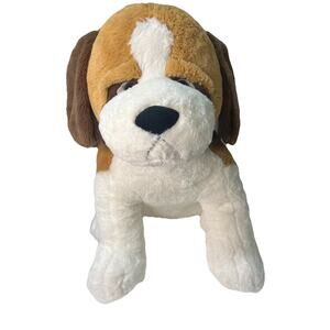 Dan Dee Brown Tan Said St. Bernard Dog Plush Sitting Stuffed Animal Toy 2.5f Sad